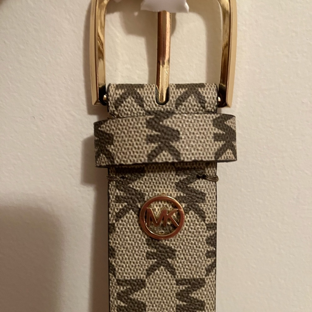 Michael Kors Belt Brown Thin Designer Belt Small and Large Sizes
